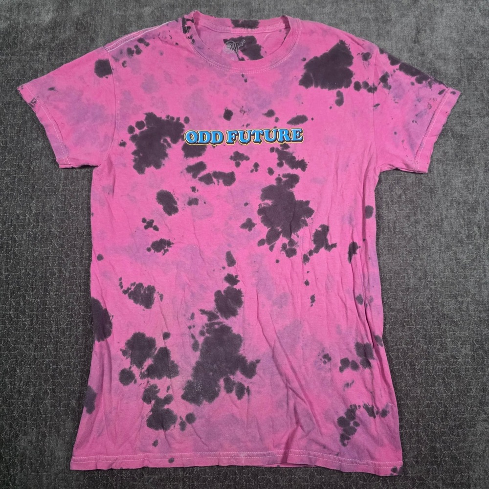 Odd Future Santa Cruz Pink Tie Dye Donut Logo T-Shirt Mens Small S Tyler Earl